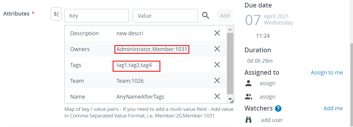 Versionone multi value comma separated