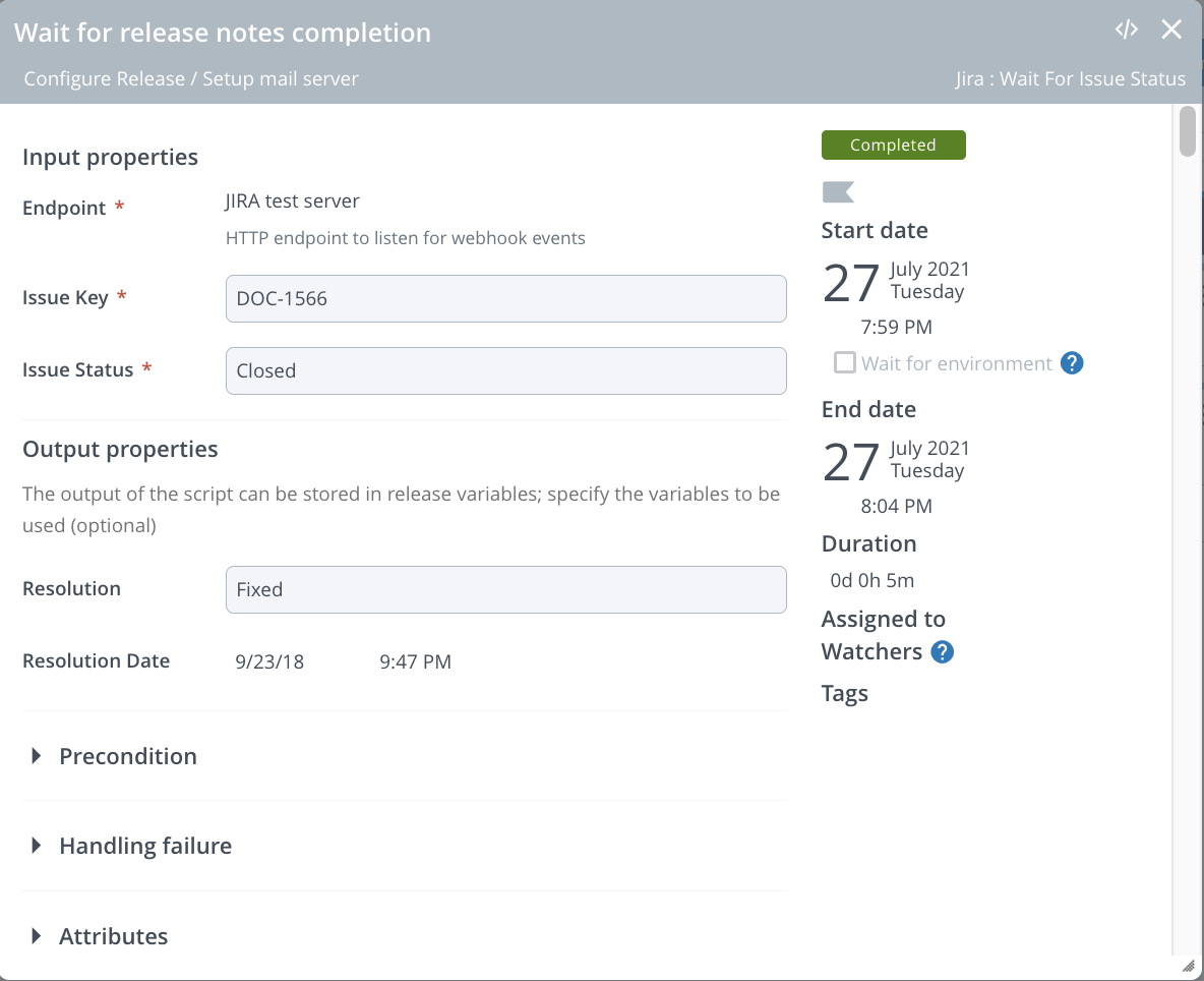 Custom webhook event task example