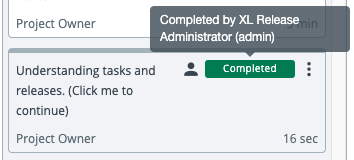 Who completed task
