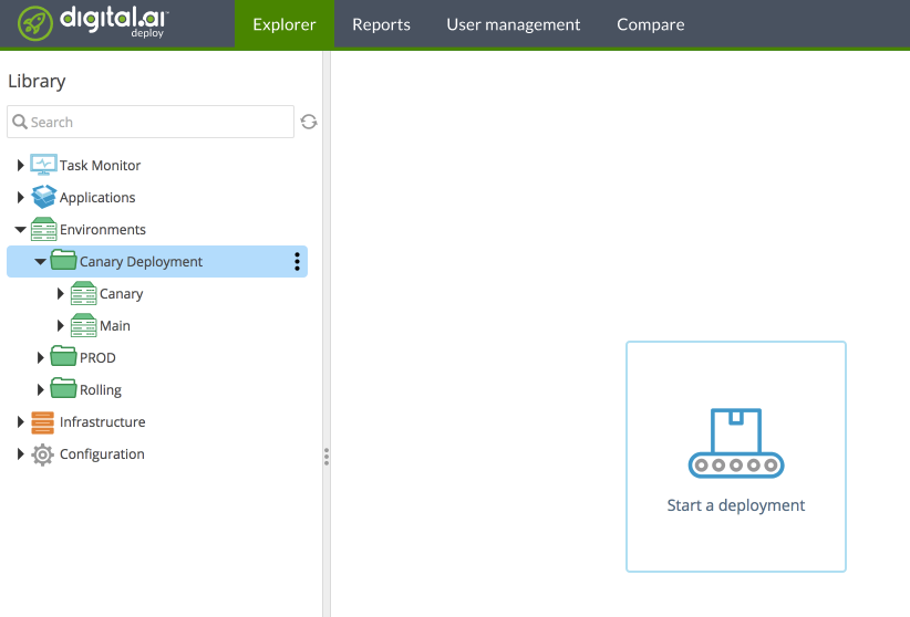 Canary environments in Deploy