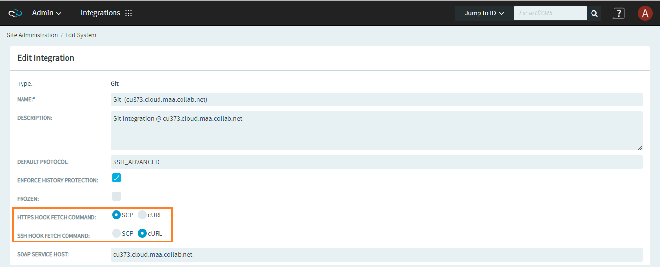 "HTTPS HOOK FETCH COMMAND" and "SSH HOOK FETCH COMMAND" parameters