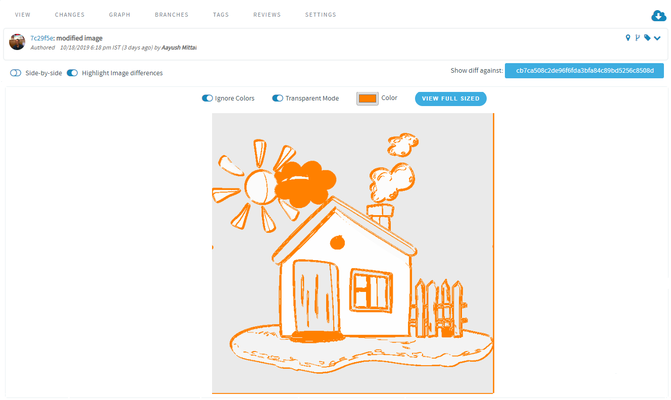 Image with both the "Ignore Colors" and "Transparent Mode" options enabled