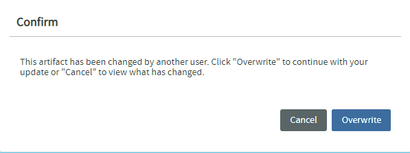 &quot;Overwrite&quot; Alert message