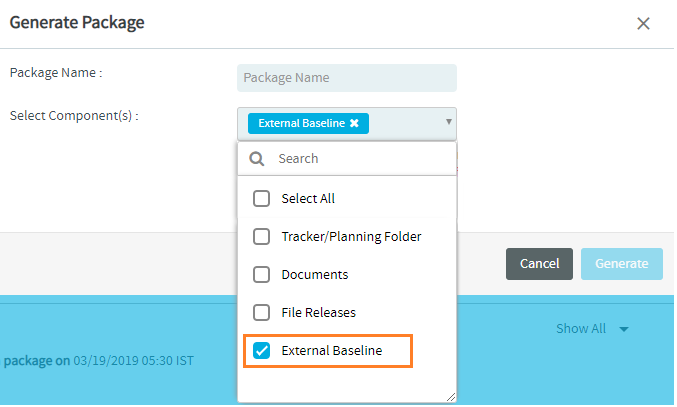 Include External Baselines in packages