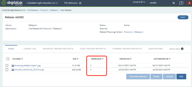 FRS File Downloads Count