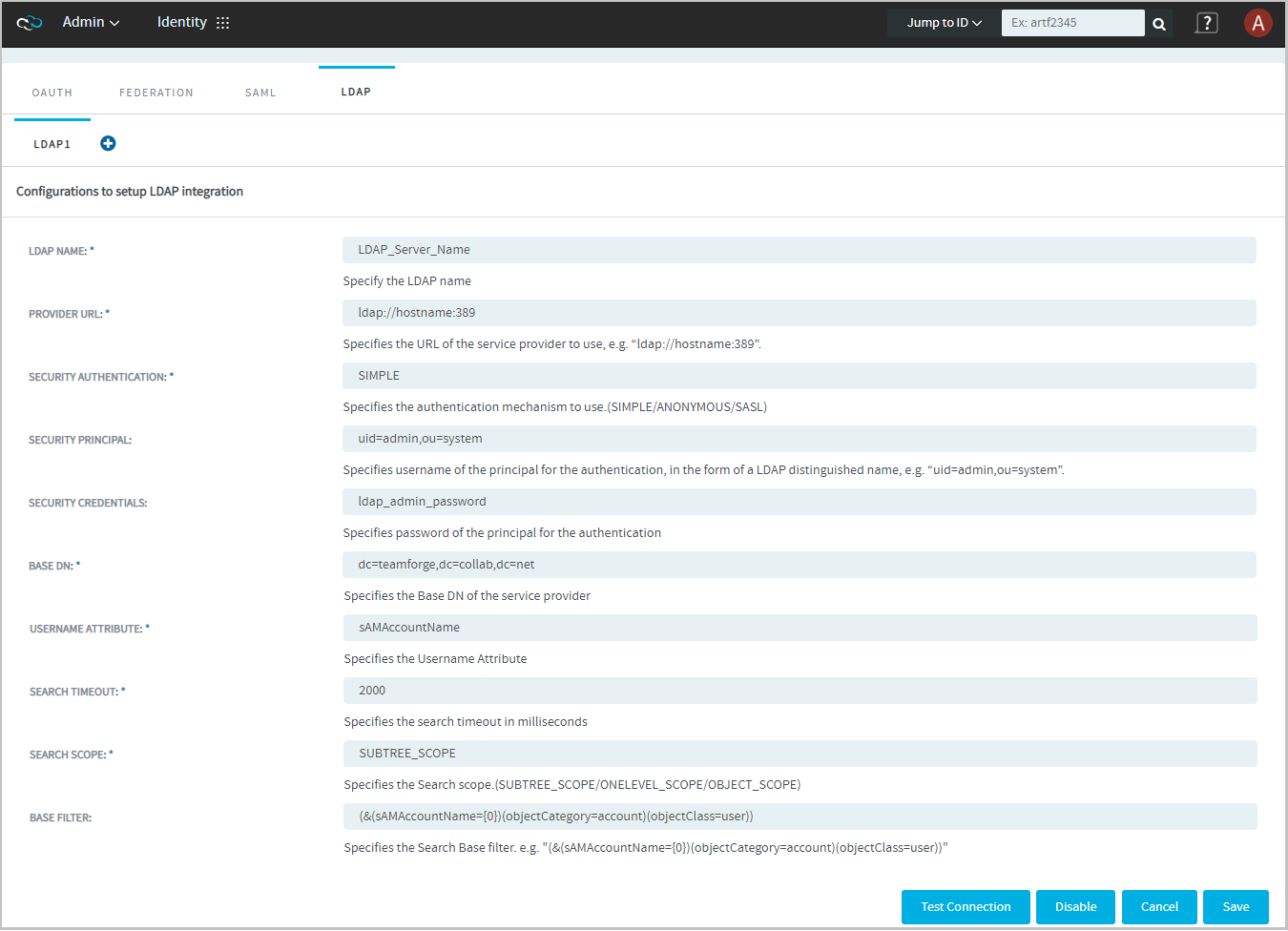 LDAP Configuration